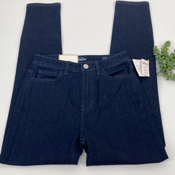 Kate Spade Saturday Night Slim Stretch Dark Wash Ankle Jeans 24 - Picture 5 of 13